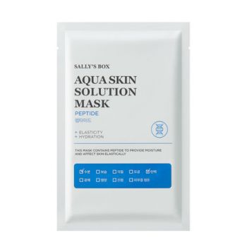 Sally's Box Aqua Skin Solution Mask Peptide Антивозрастная тканевая маска для лица с пептидным комплексом