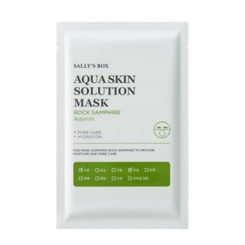Sally's Box Aqua Skin Solution Mask Rock Samphire Тканевая маска для сужения пор лица с морским фенхелем