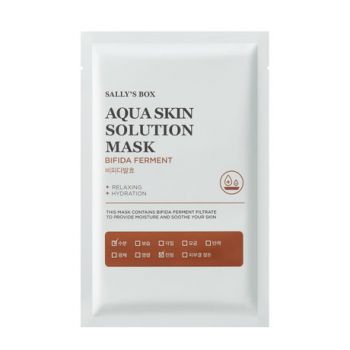 Sally's Box Aqua Skin Solution Mask Bifida Ferment Тканевая маска-антистресс для лица с бифидо ферментом