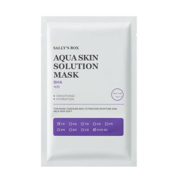 Sally's Box Aqua Skin Solution Mask BHA Тканевая маска для выравнивания тона лица с BHA
